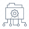 Software and Research Icon Blue Software and Research Icon Blue